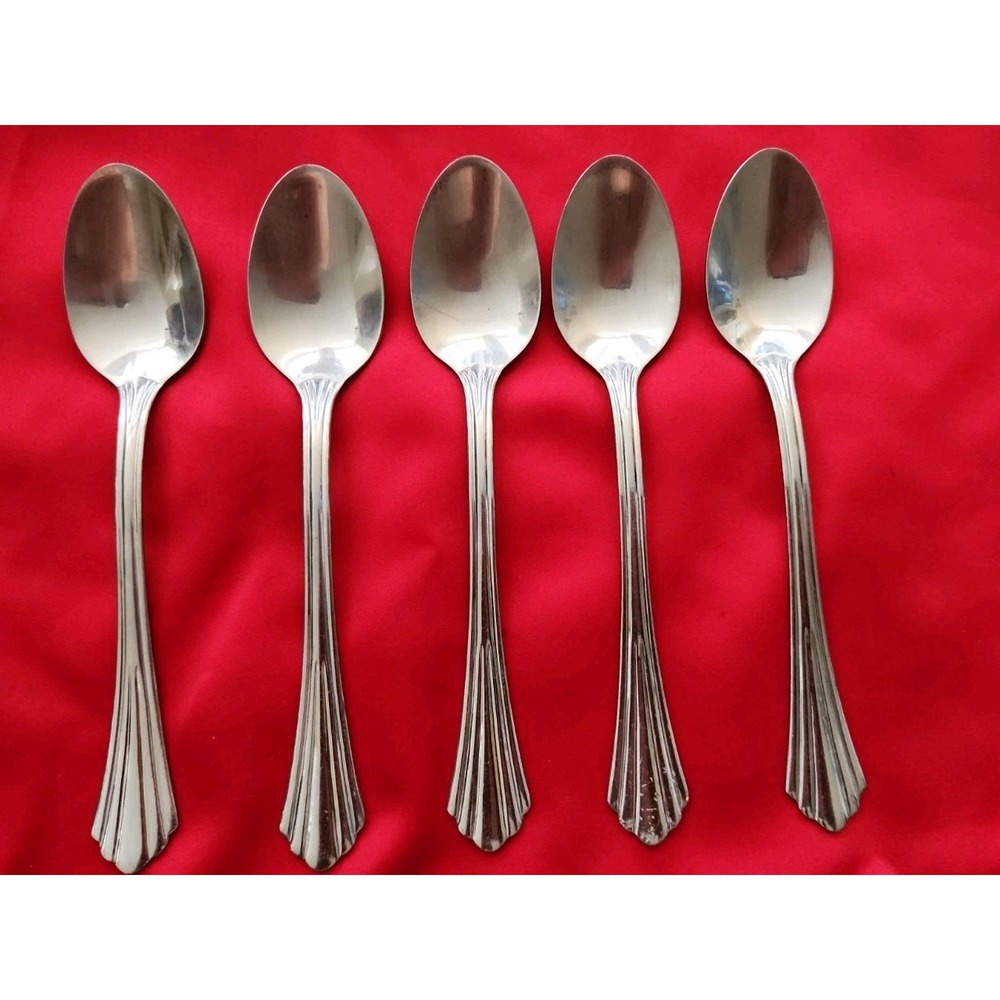 Oneida Stainless Steel Dublin 5 Tablespoons Table Spoon Set Glossy Silver‎